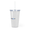 Plastic Tumbler with Straw || Gobelet en plastique avec paille