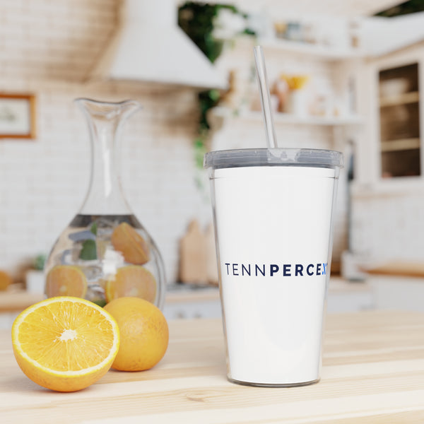 Plastic Tumbler with Straw || Gobelet en plastique avec paille