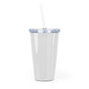 Plastic Tumbler with Straw || Gobelet en plastique avec paille